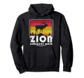 Zion National Park Distressed Outdoor Hoodie - Minimalist Print Men Women - T-Shirt, Sweatshirt, Hoodie