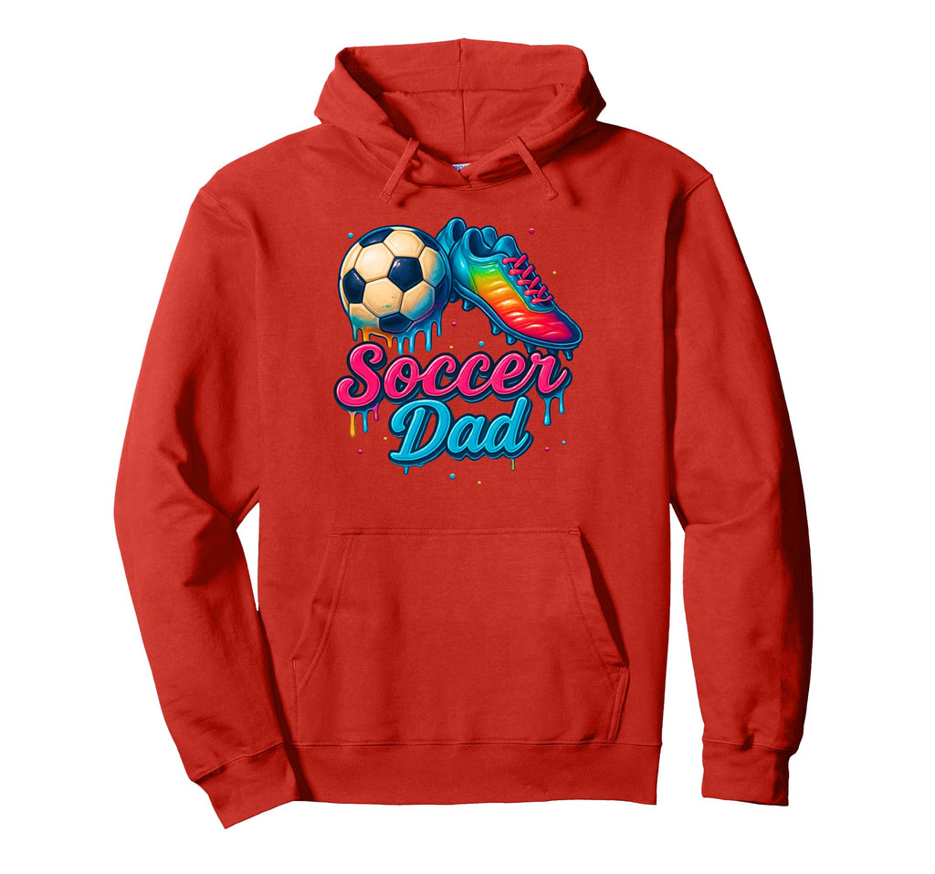 Soccer Dad Daddy Father Happy Fathers Hoodie - Trendy Graphic for Adults - T-Shirt, Sweatshirt, Hoodie