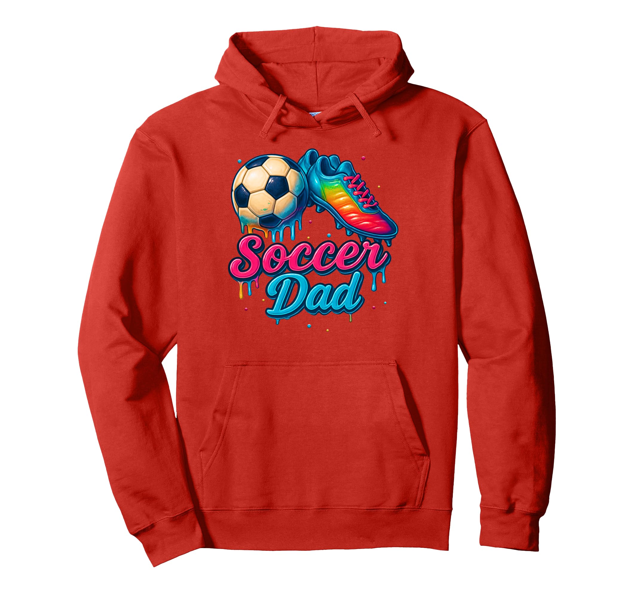 Soccer Dad Daddy Father Happy Hoodie - Casual Everyday Wear for Adults - T-Shirt, Sweatshirt, Hoodie