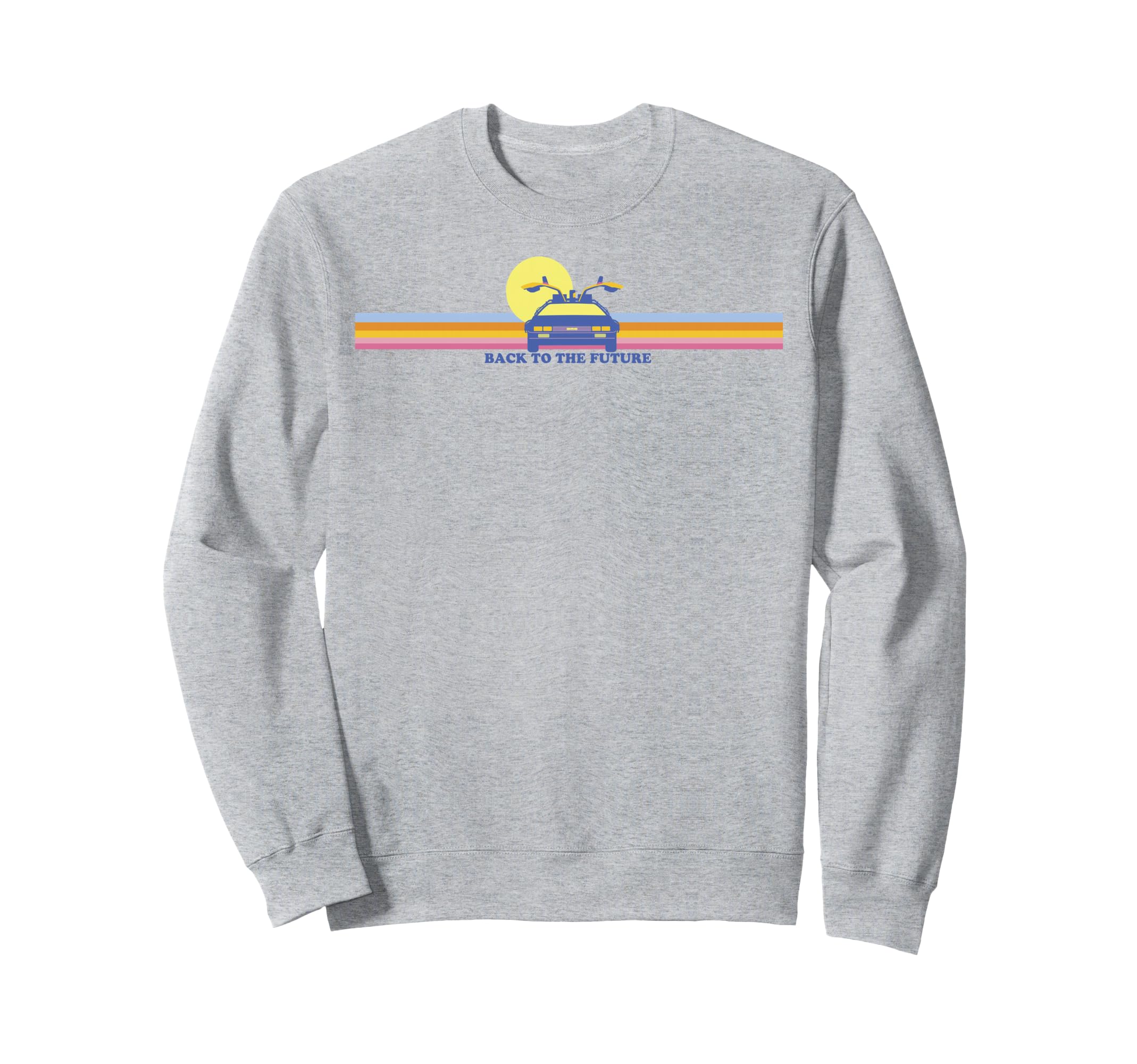 Back To Future Delorean Chest Sweatshirt - Casual Everyday Wear Unisex - T-Shirt, Sweatshirt, Hoodie