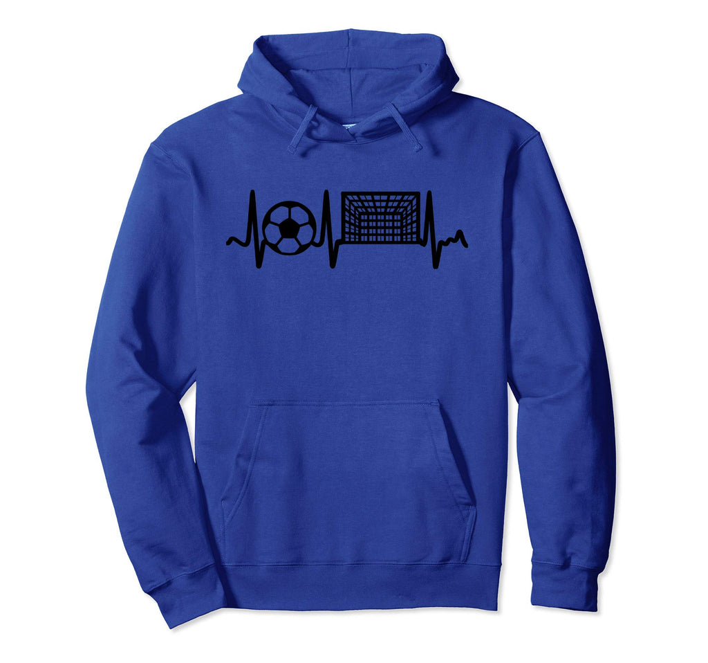 Black Soccer Heartbeat Goal And Soccer Hoodie - Custom Art Print Men Women - T-Shirt, Sweatshirt, Hoodie