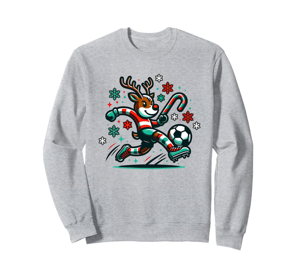 Reindeer Playing Soccer Sports Sweatshirt - Custom Art Print Unisex - T-Shirt, Sweatshirt, Hoodie