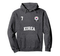 Korea Team Sports Number 7 Soccer Hoodie - Casual Everyday Wear Men Women - T-Shirt, Sweatshirt, Hoodie