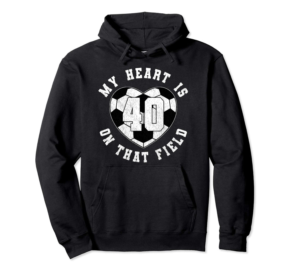 Soccer Player Mom Dad Jersey Number Hoodie - Fun Novelty Design for Adults - T-Shirt, Sweatshirt, Hoodie