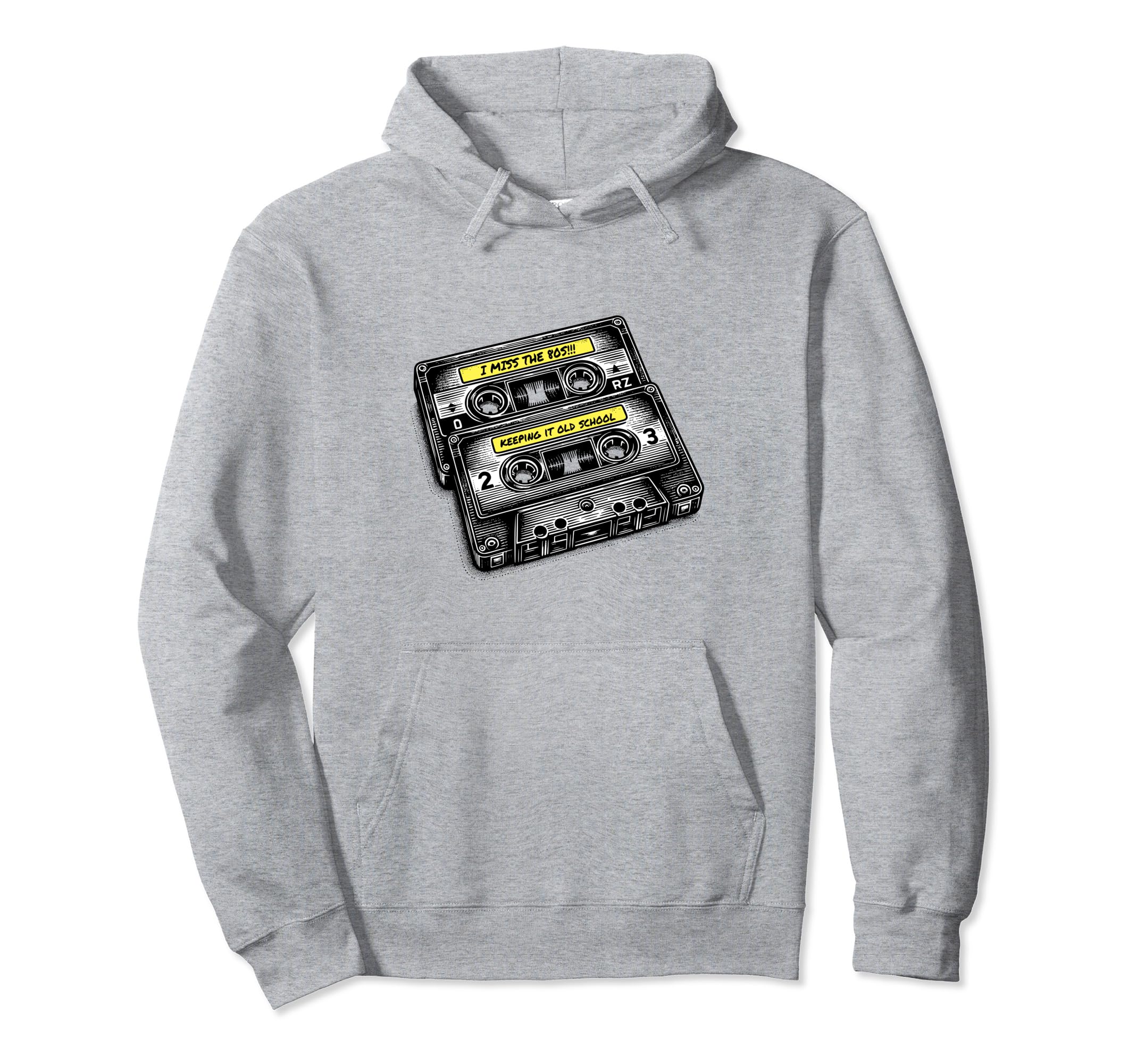 I Miss 80S 90S Cassette Tape Mixtapes Hoodie - Minimalist Print for Adults - T-Shirt, Sweatshirt, Hoodie