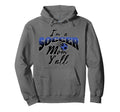 Mom Soccer Lover Soccer Mom Gift Blue Hoodie - Aesthetic Graphic Unisex - T-Shirt, Sweatshirt, Hoodie