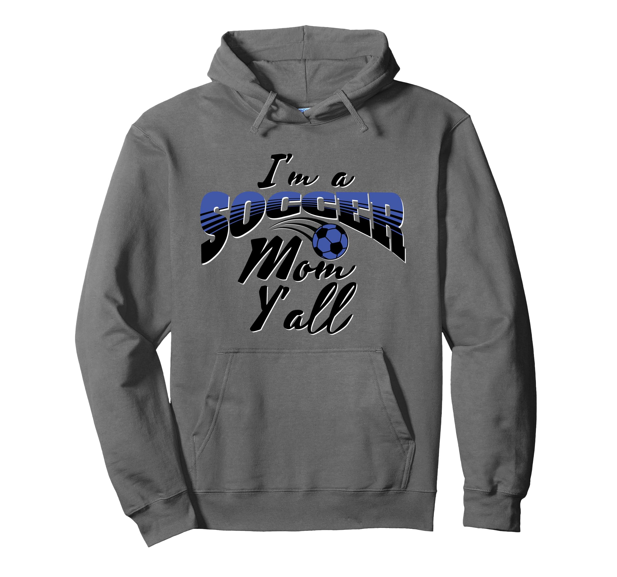 Mom Soccer Lover Soccer Mom Gift Blue Hoodie - Aesthetic Graphic Unisex - T-Shirt, Sweatshirt, Hoodie
