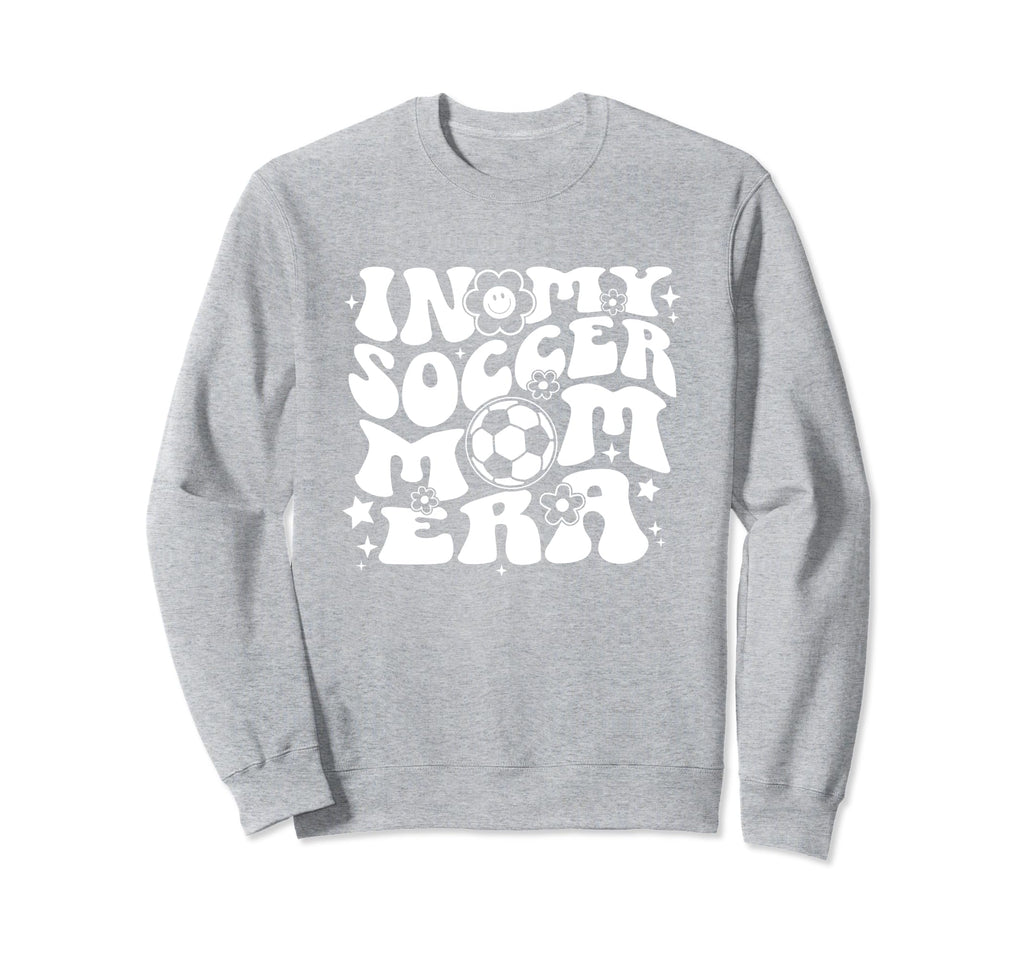 My Soccer Mom Era Groovy Soccer Sweatshirt - Custom Art Print for Adults - T-Shirt, Sweatshirt, Hoodie