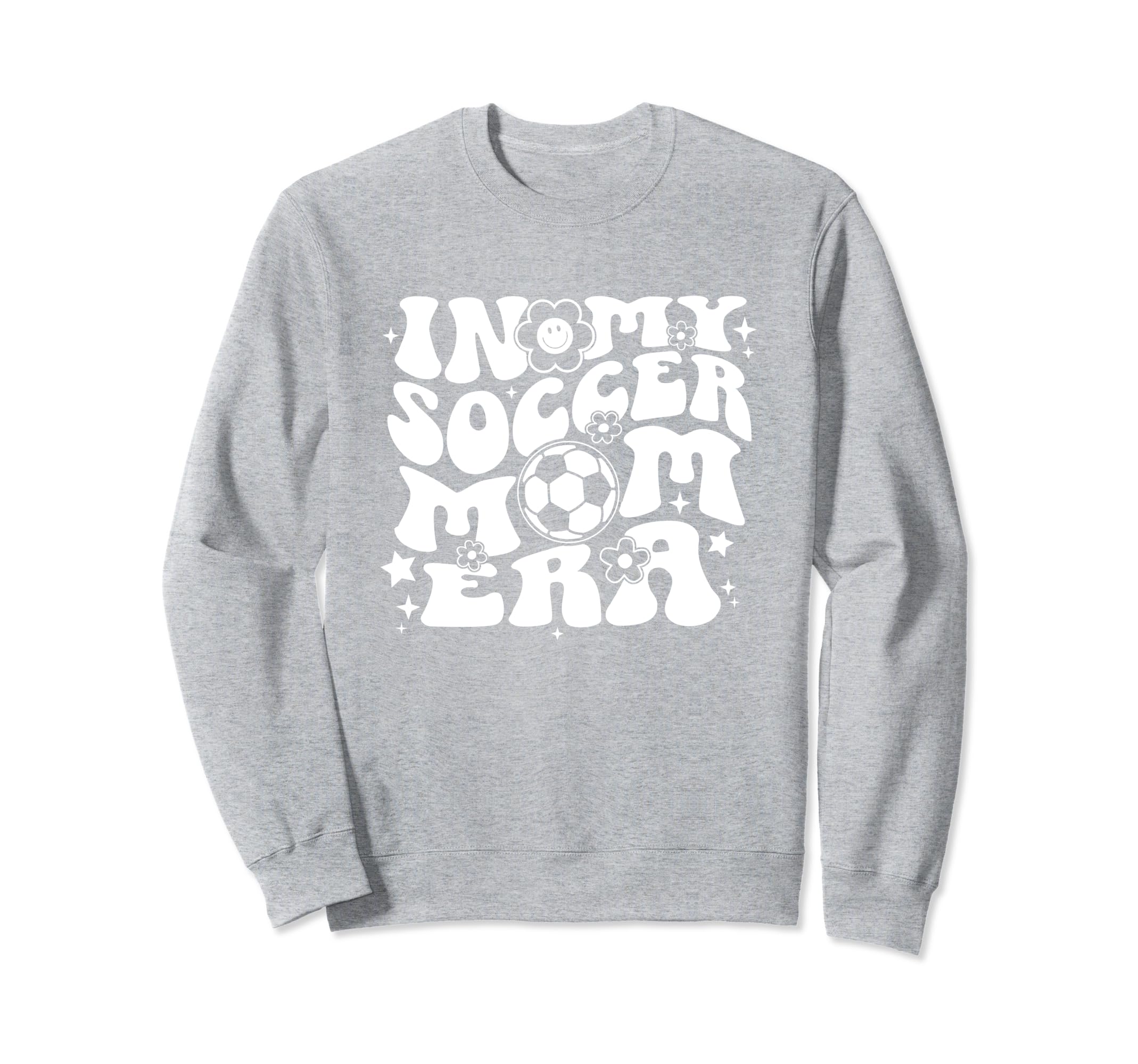 My Soccer Mom Era Groovy Soccer Sweatshirt - Custom Art Print for Adults - T-Shirt, Sweatshirt, Hoodie