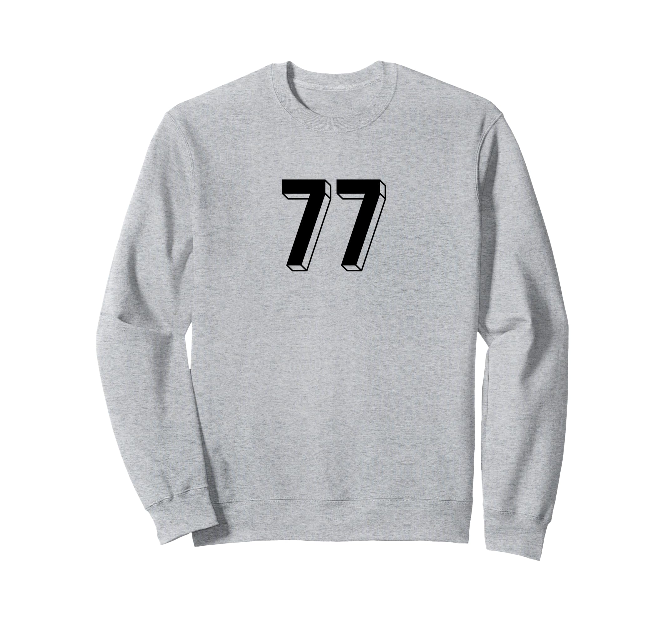 Number 77 80S 90S Soccer Team Sweatshirt - Minimalist Print for Adults - T-Shirt, Sweatshirt, Hoodie