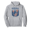 Patriotic Denali Park Bear Flag Hoodie - Unique Graphic Unisex - T-Shirt, Sweatshirt, Hoodie