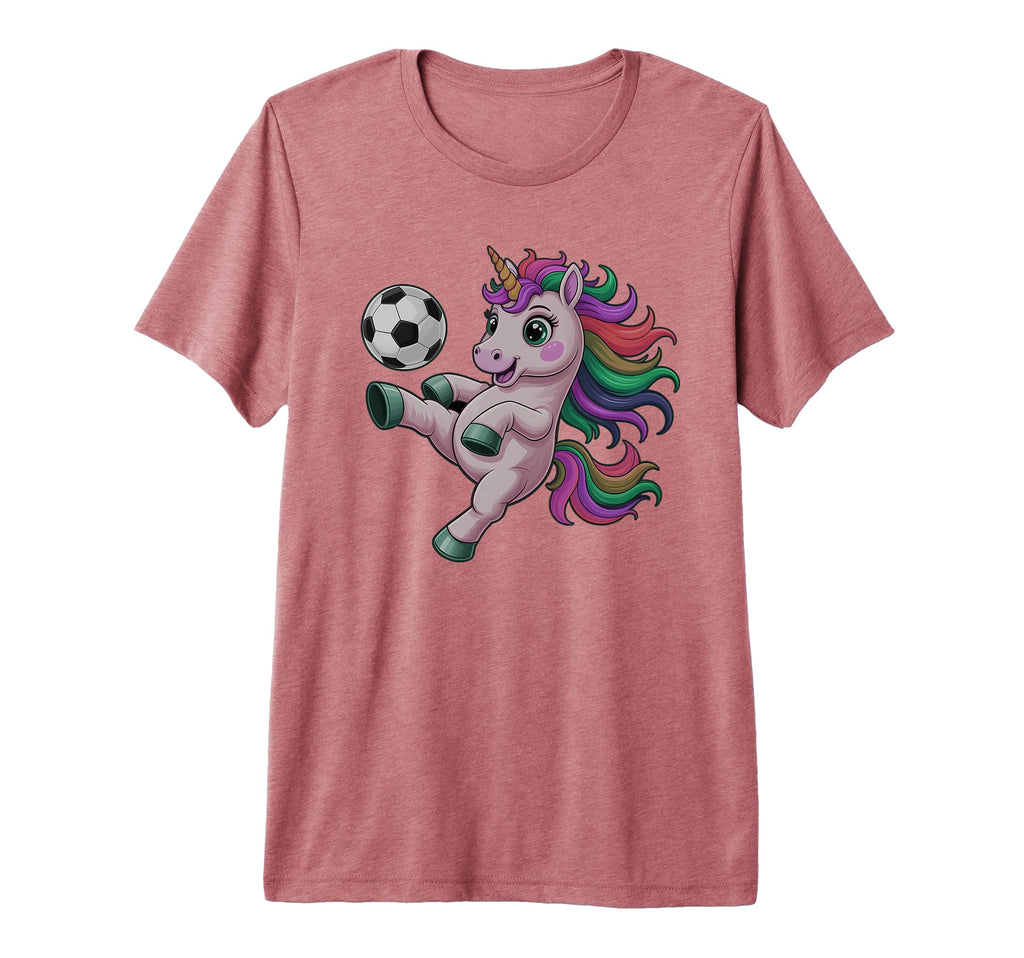 Funny Soccer Unicorn Just Who Loves Win T-Shirt - Minimalist Print Unisex - T-Shirt, Sweatshirt, Hoodie
