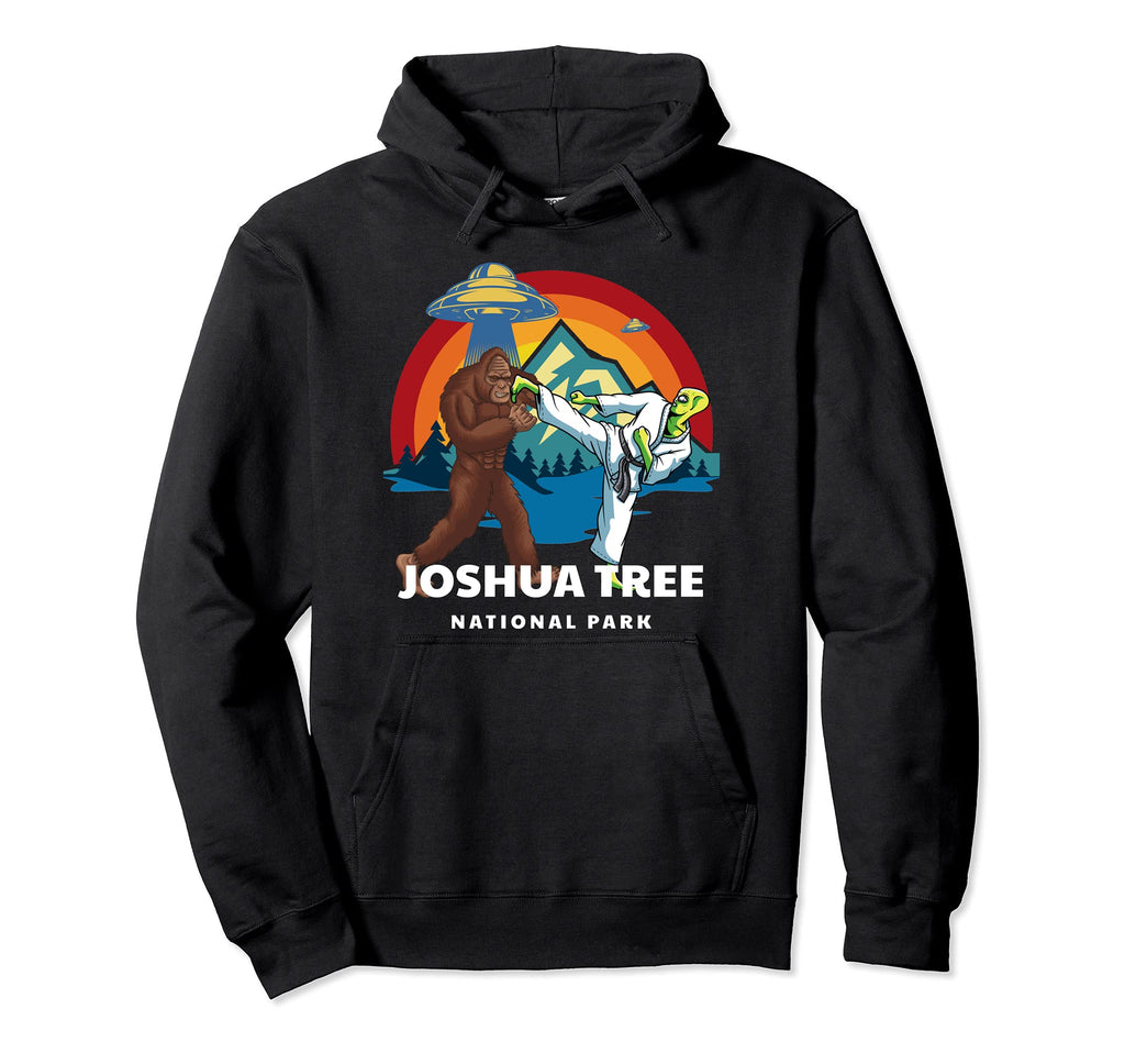Joshua Tree National Park Bigfoot Hoodie - Custom Art Print for Adults - T-Shirt, Sweatshirt, Hoodie