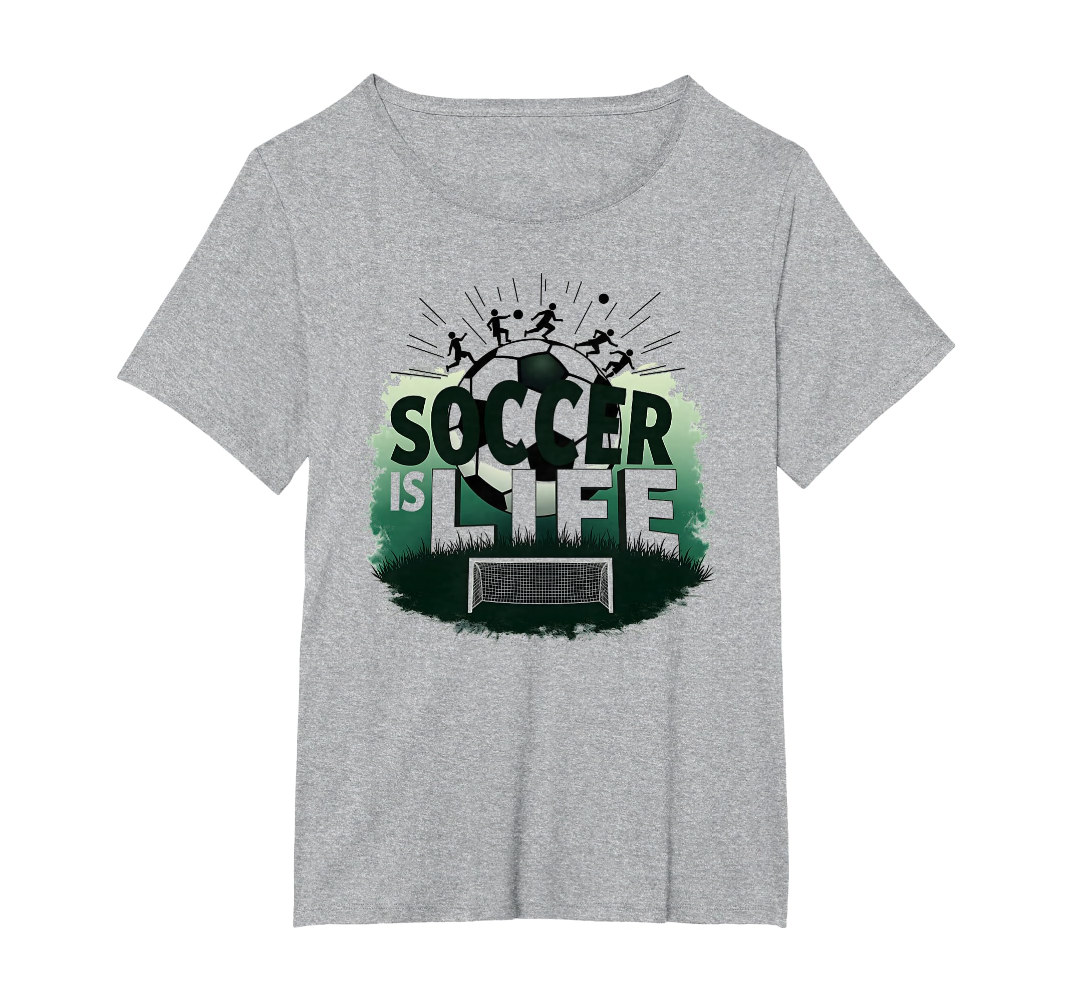Soccer Is Life Inspiring Football Fan T-Shirt - Trendy Graphic Men Women - T-Shirt, Sweatshirt, Hoodie