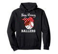 Busy Raising Ballers Baseball Volleyball Hoodie - Streetwear Style Unisex - T-Shirt, Sweatshirt, Hoodie