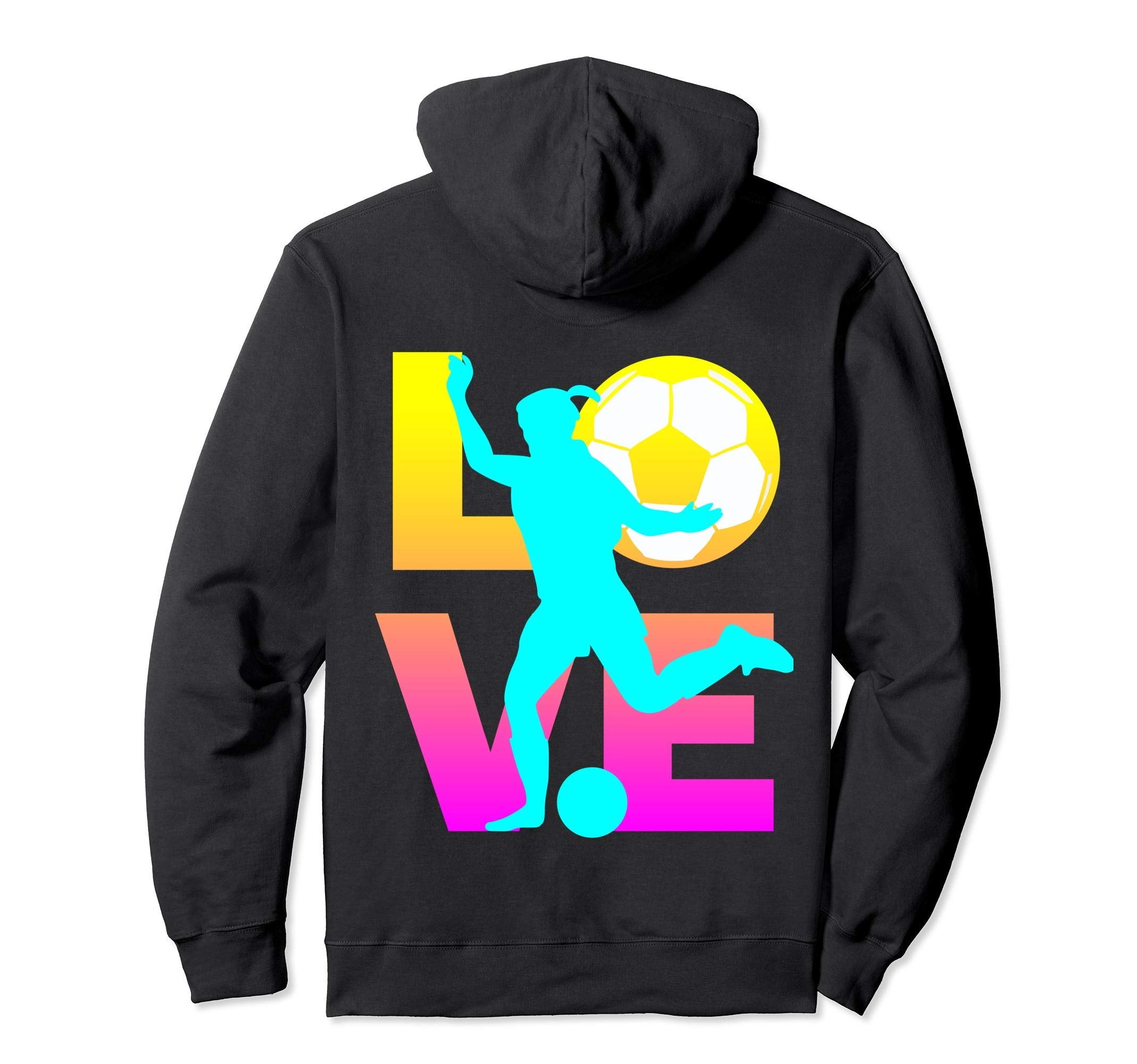 Love Soccer Ball Teen Hoodie - Custom Art Print Unisex - T-Shirt, Sweatshirt, Hoodie