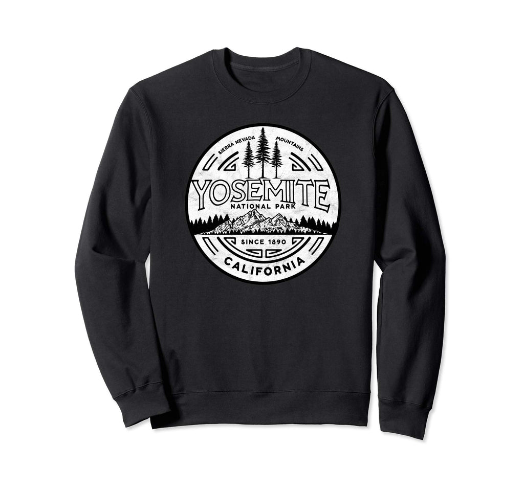 Yosemite National Park Distressed Sweatshirt - Unique Graphic Men Women - T-Shirt, Sweatshirt, Hoodie