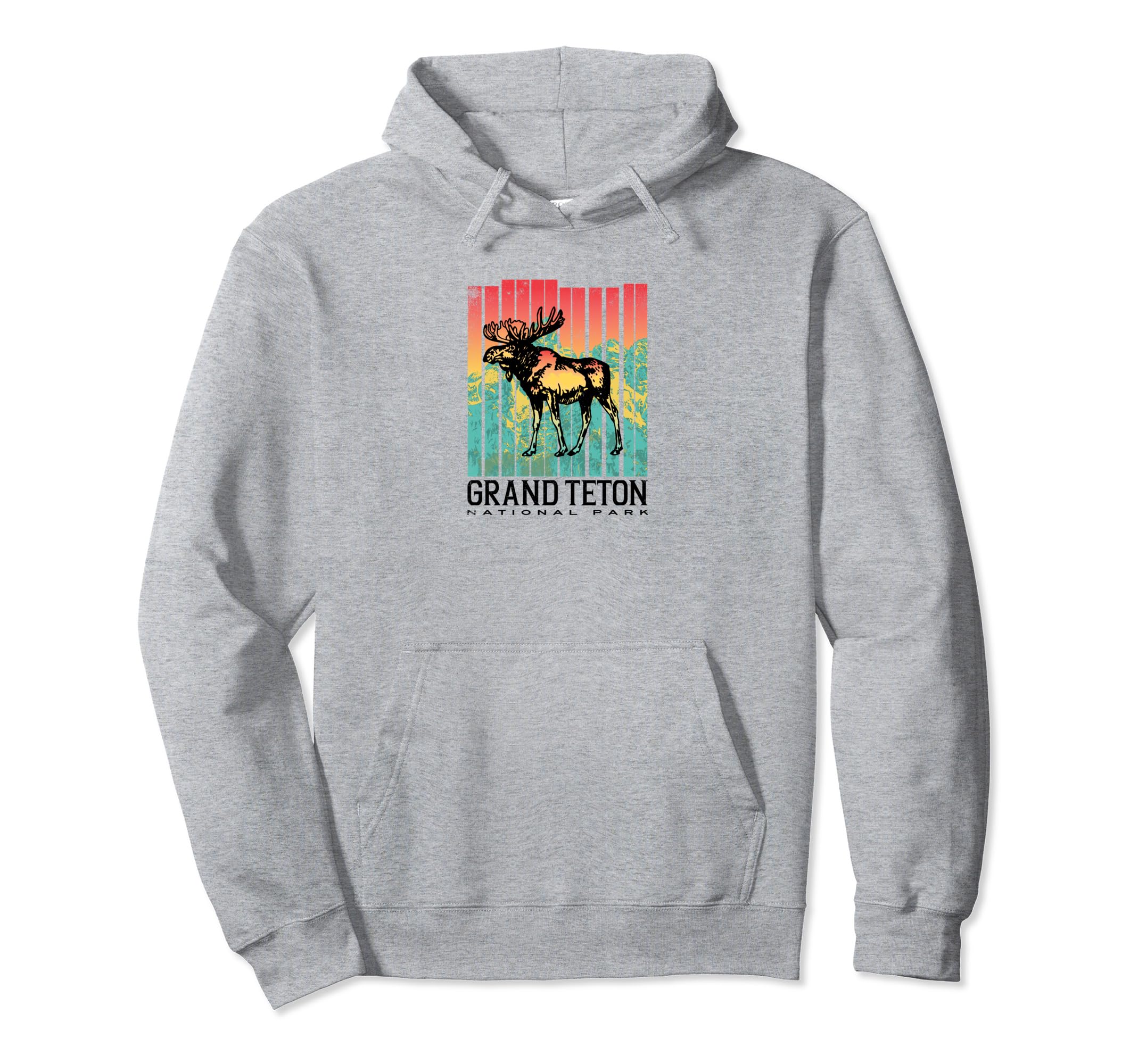 Grand Teton National Park Colorful Hoodie - Custom Art Print for Adults - T-Shirt, Sweatshirt, Hoodie