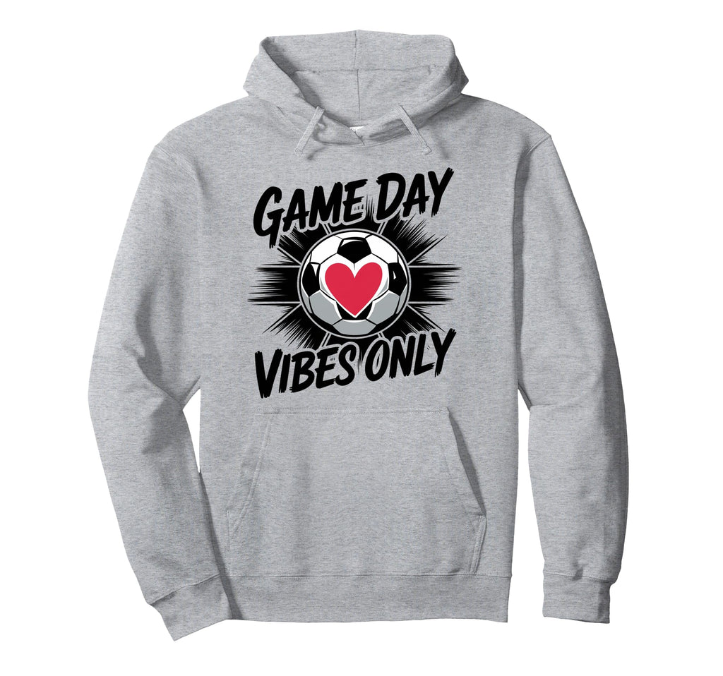 Groovy Soccer Soccer Game Day Vibes Only Hoodie - Unique Graphic for Adults - T-Shirt, Sweatshirt, Hoodie