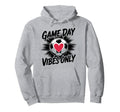 Groovy Soccer Soccer Game Day Vibes Only Hoodie - Unique Graphic for Adults - T-Shirt, Sweatshirt, Hoodie