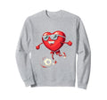 Heart Soccer Gift Hoodie - Unique Graphic Men Women - T-Shirt, Sweatshirt, Hoodie