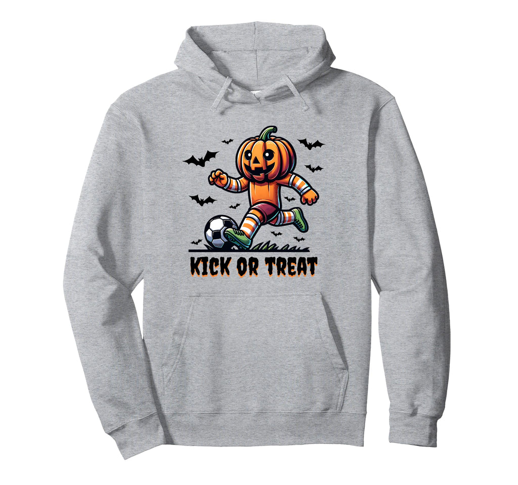 Soccer Halloween Funny Pumpkin Autumn Fall Hoodie - Graphic Print Unisex - T-Shirt, Sweatshirt, Hoodie