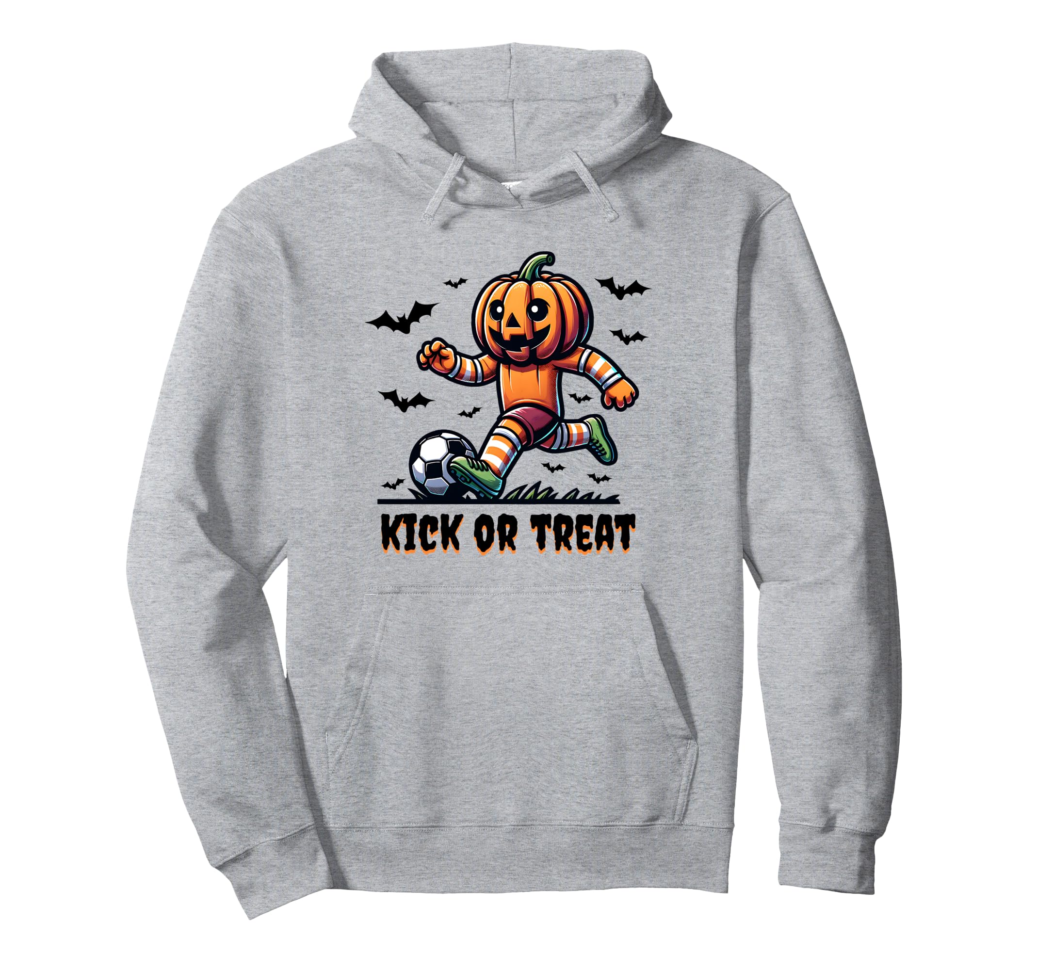Soccer Halloween Funny Pumpkin Autumn Fall Hoodie - Graphic Print Unisex - T-Shirt, Sweatshirt, Hoodie