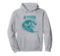 He Is Rizzin Jesus Surfing Funny Easter Hoodie - Custom Art Print Men Women - T-Shirt, Sweatshirt, Hoodie
