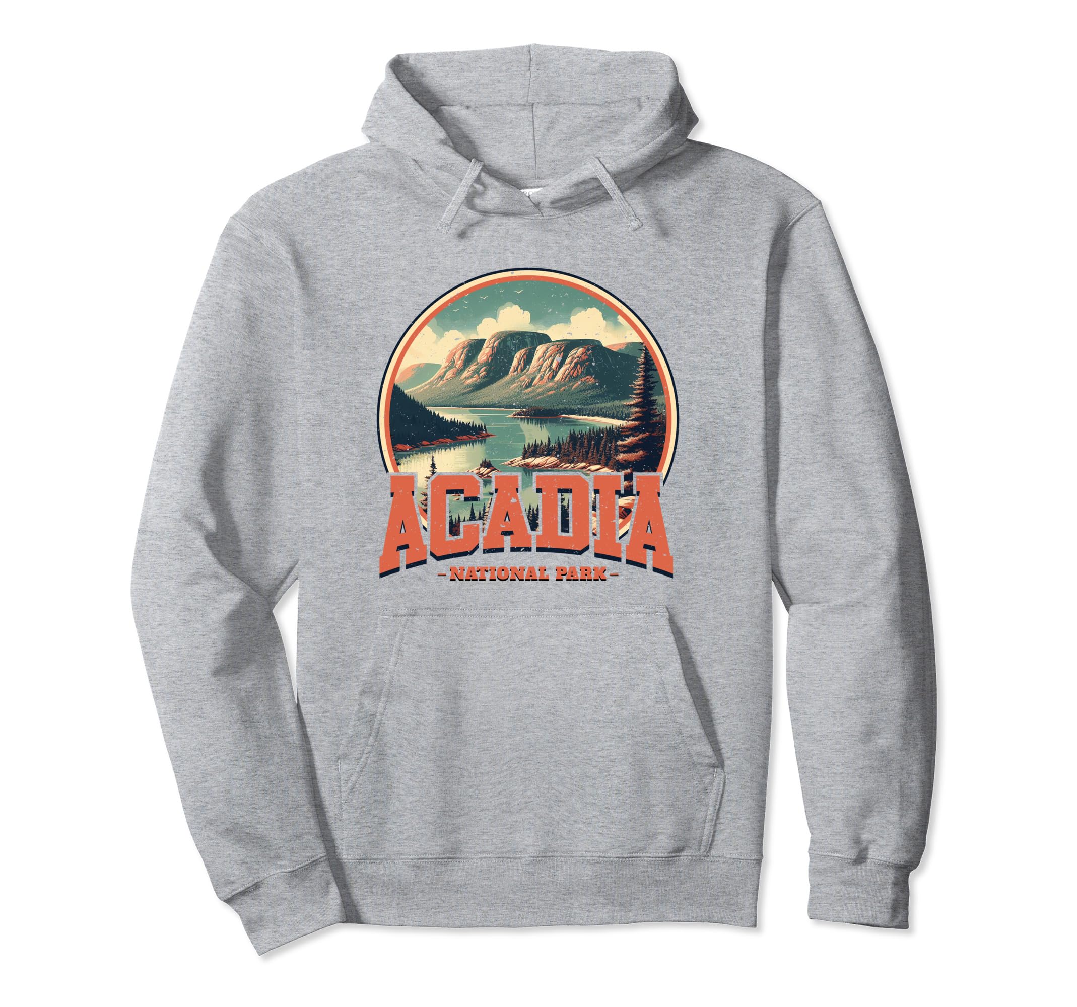 Acadia National Park Sports Text Hoodie - Custom Art Print for Adults - T-Shirt, Sweatshirt, Hoodie