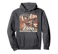 Zion National Park Distressed Hoodie - Streetwear Style for Adults - T-Shirt, Sweatshirt, Hoodie