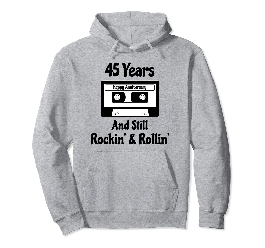 45Th Wedding Anniversary 45 Years Hoodie - Aesthetic Graphic Unisex - T-Shirt, Sweatshirt, Hoodie