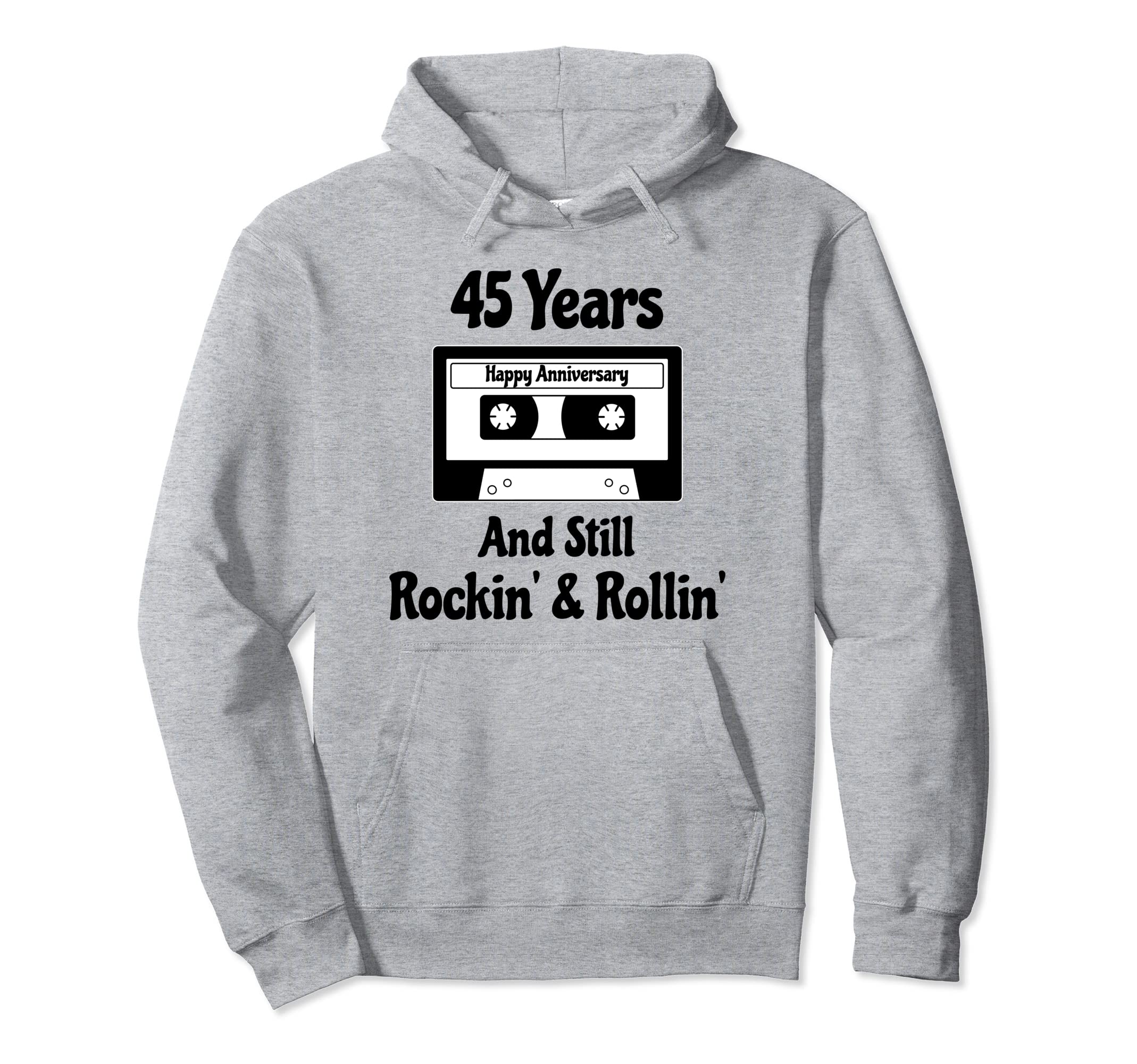 45Th Wedding Anniversary 45 Years Hoodie - Aesthetic Graphic Unisex - T-Shirt, Sweatshirt, Hoodie