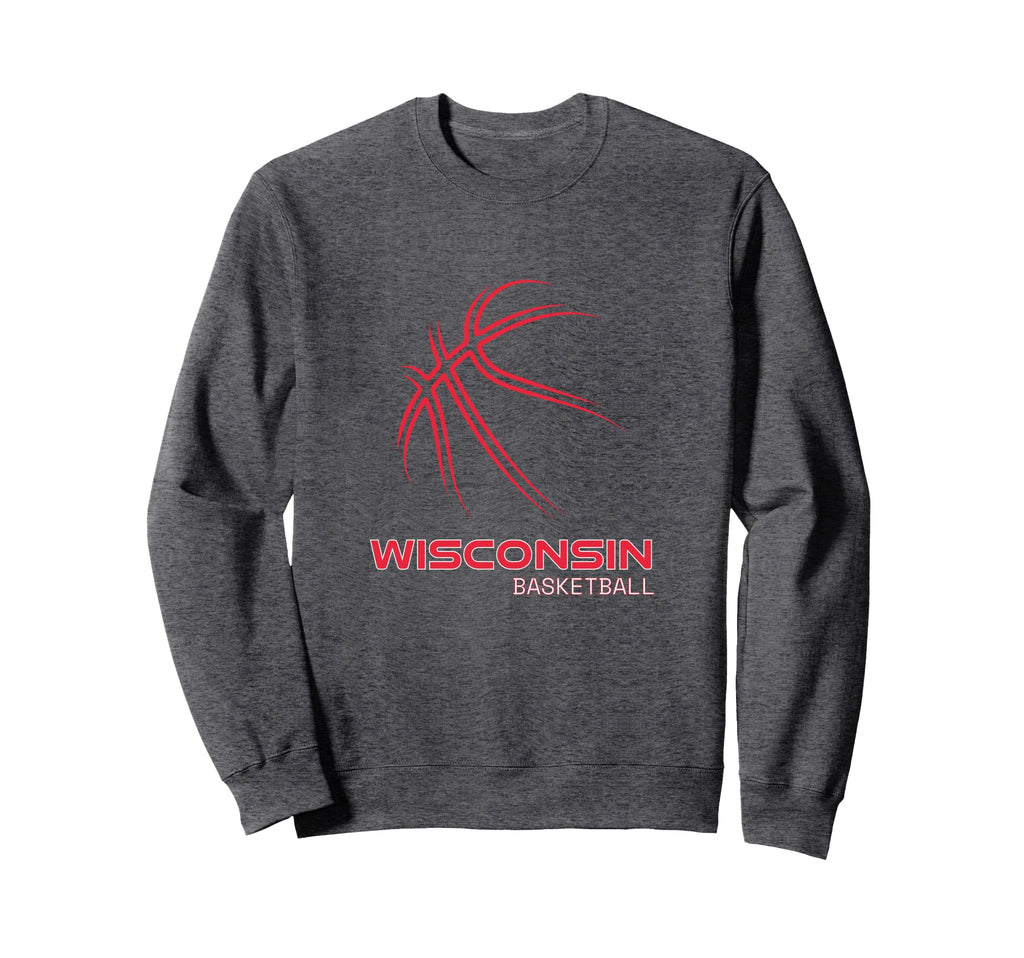 Basketball Wi Love Badger State Sweatshirt - Fun Novelty Design Unisex - T-Shirt, Sweatshirt, Hoodie