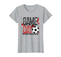Game Day Soccer Season Checkered Black T-Shirt - Unique Graphic Men Women - T-Shirt, Sweatshirt, Hoodie