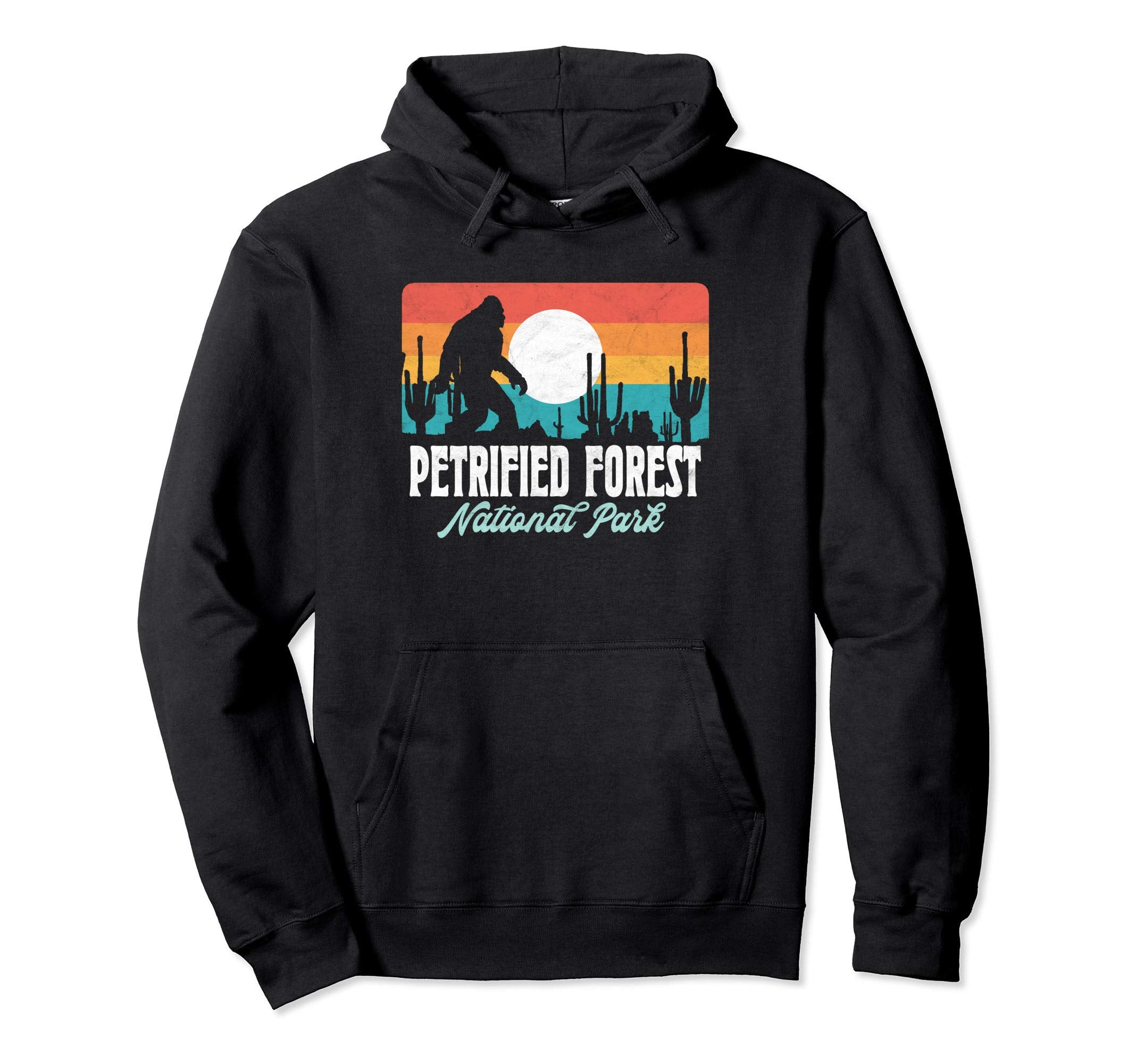 Petrified Forest National Park Bigfoot Hoodie - Minimalist Print for Adults - T-Shirt, Sweatshirt, Hoodie