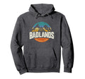 Badlands National Park Mountain Sunset Hoodie - Graphic Print Men Women - T-Shirt, Sweatshirt, Hoodie