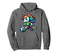 Footballer Unicorn Fans Soccer Team Hoodie - Graphic Print Men Women - T-Shirt, Sweatshirt, Hoodie