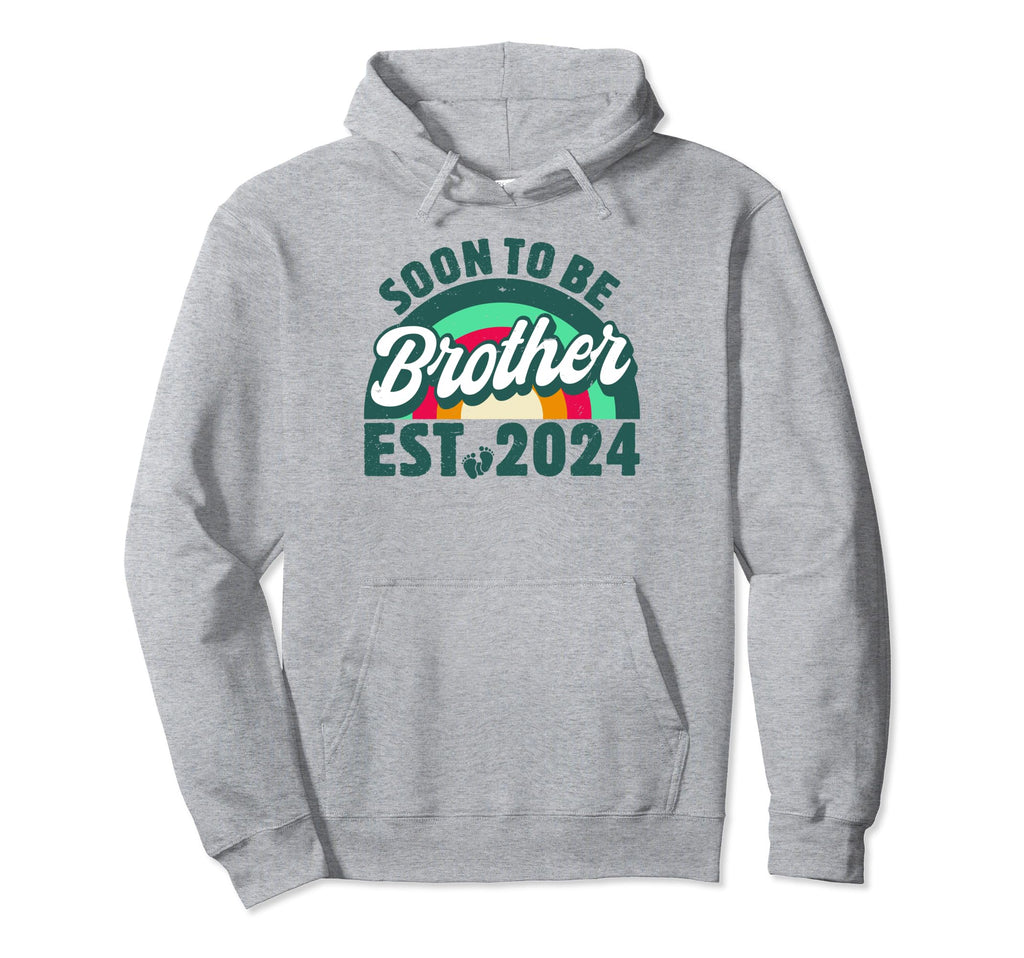 Soon To Be Brother 2024 First Time Hoodie - Novelty Apparel for Adults - T-Shirt, Sweatshirt, Hoodie