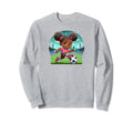 Soccer Black Playing Soccer Sweatshirt - Trendy Graphic for Adults - T-Shirt, Sweatshirt, Hoodie