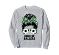 Mom Ballers Messy Bun Womens Funny Sweatshirt - Novelty Apparel Unisex - T-Shirt, Sweatshirt, Hoodie
