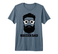 Mens Soccer Dad Funny Messy Hair Beard T-Shirt - Aesthetic Graphic Unisex - T-Shirt, Sweatshirt, Hoodie