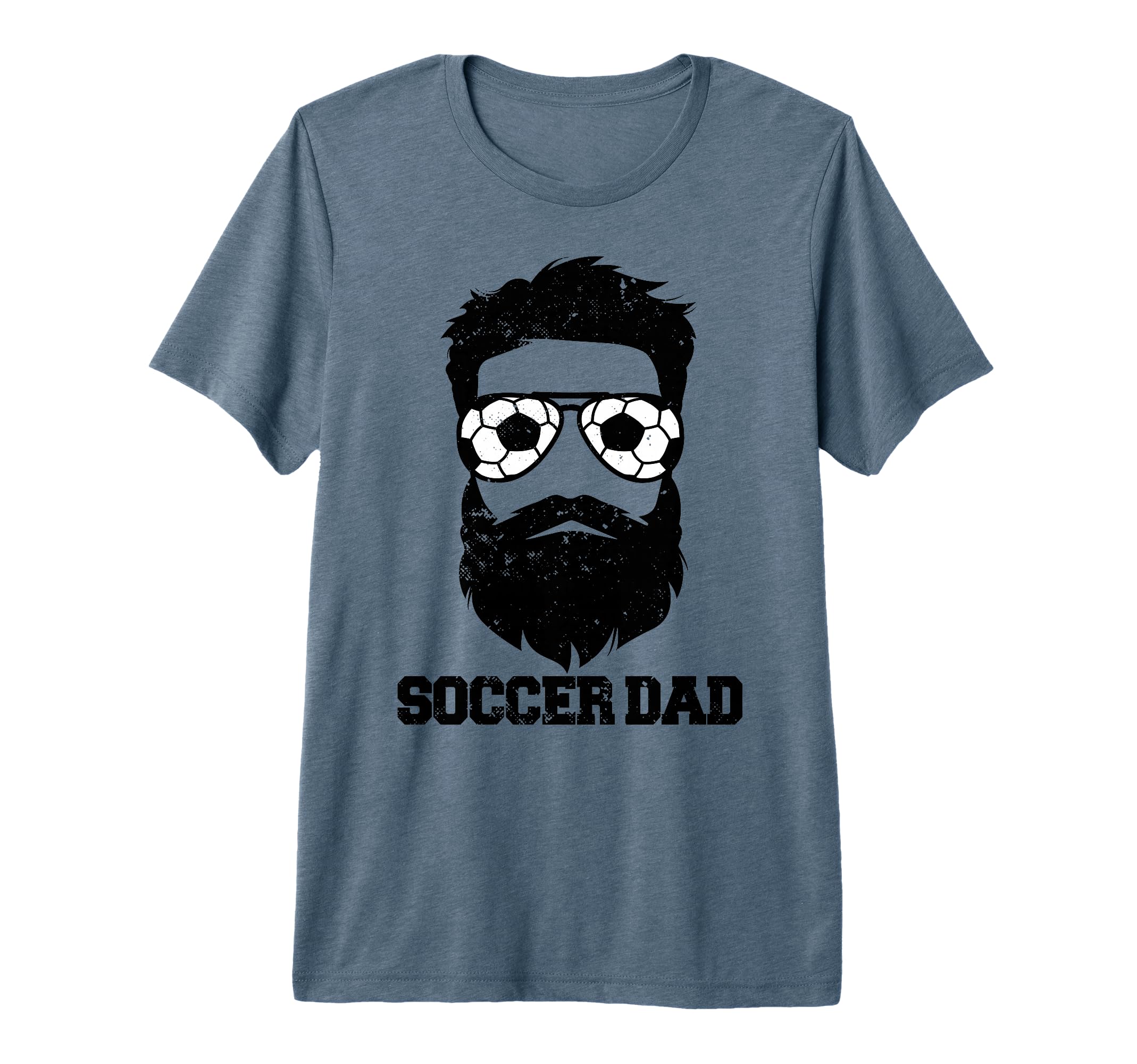 Mens Soccer Dad Funny Messy Hair Beard T-Shirt - Aesthetic Graphic Unisex - T-Shirt, Sweatshirt, Hoodie