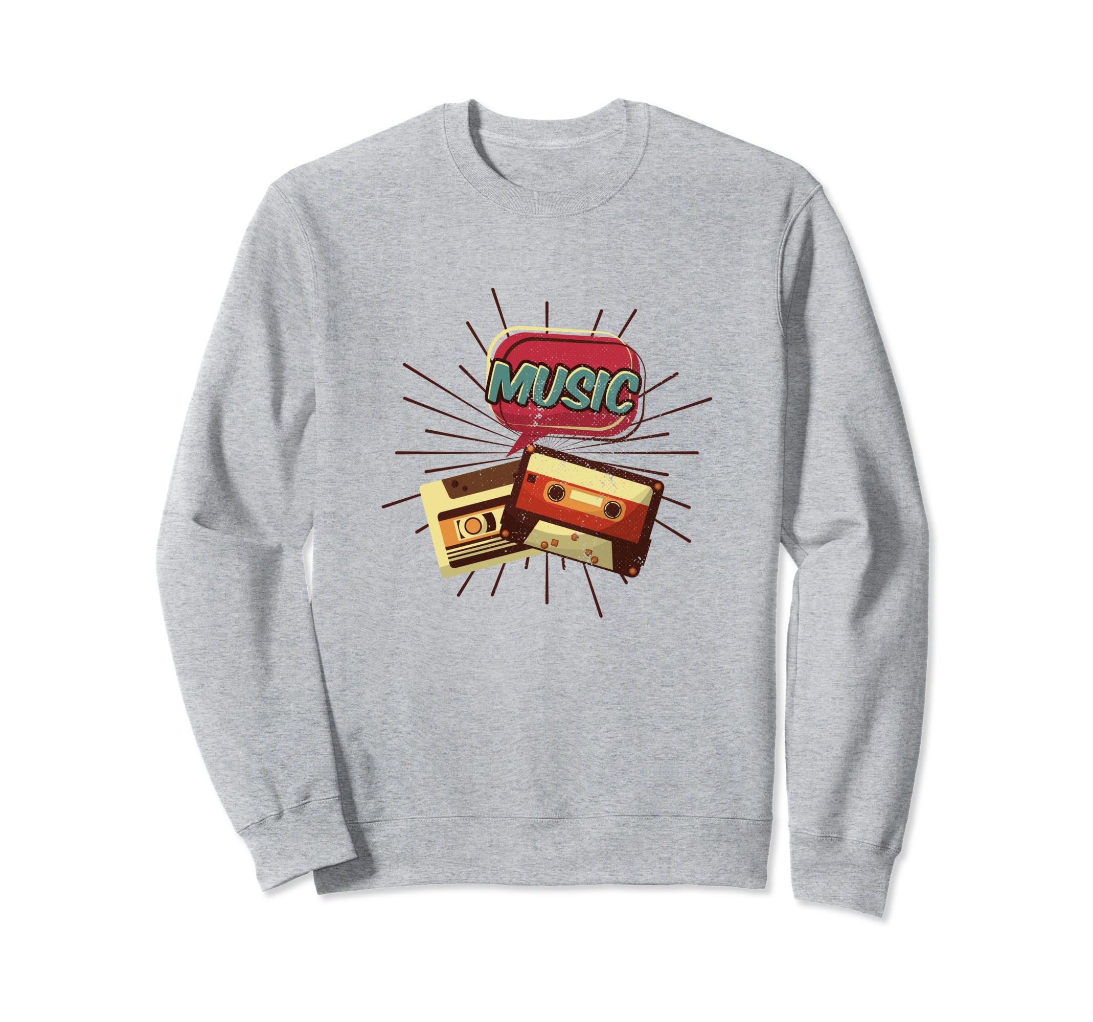 Music Cassette Tape Matching Sweatshirt - Custom Art Print for Adults - T-Shirt, Sweatshirt, Hoodie