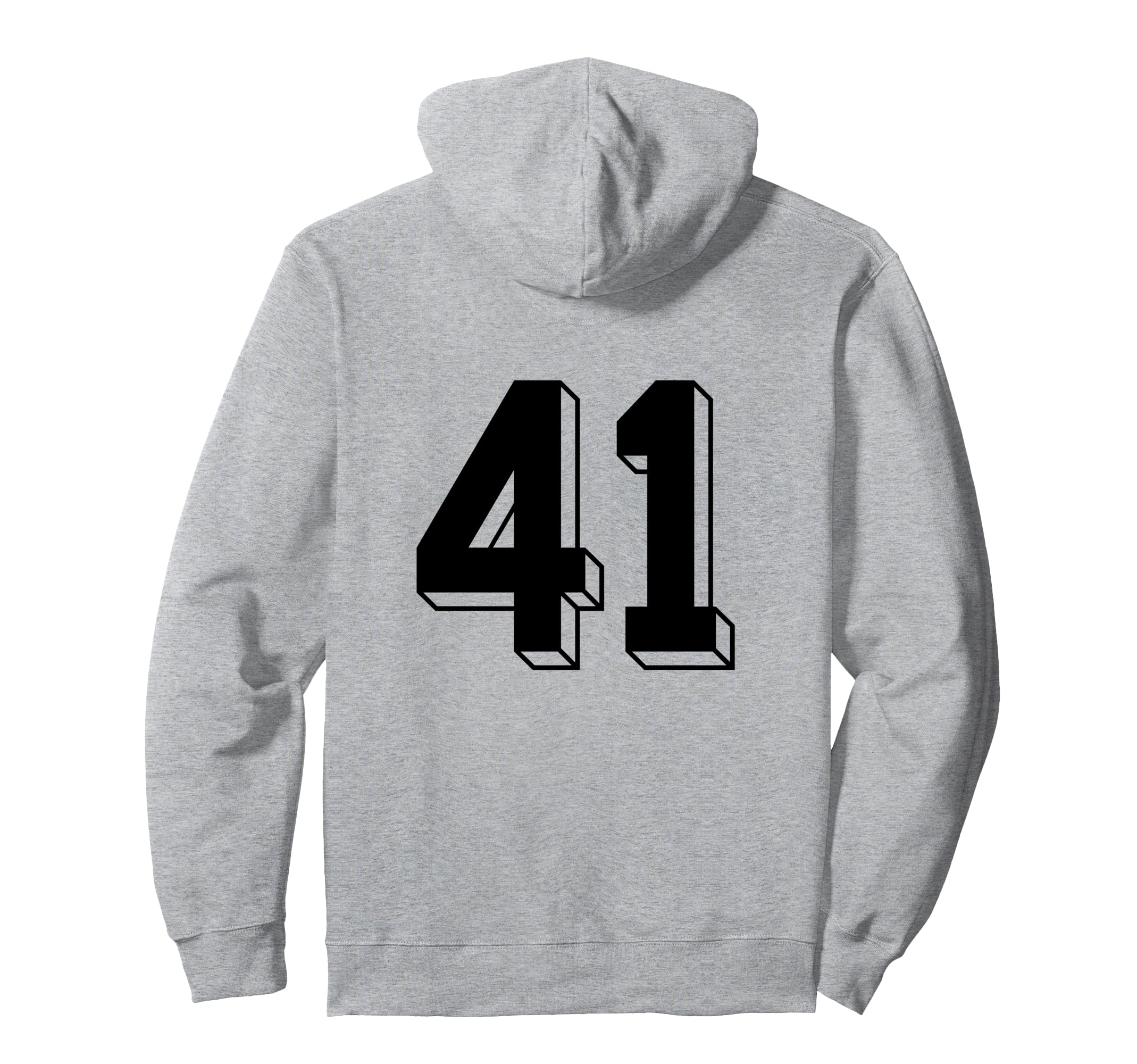Number 41 Backside 80S 90S Team Jersey Hoodie - Streetwear Style Unisex - T-Shirt, Sweatshirt, Hoodie