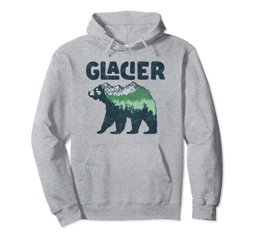 Glacier National Park Grizzly Hoodie - Casual Everyday Wear Men Women - T-Shirt, Sweatshirt, Hoodie