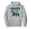 Glacier National Park Grizzly Hoodie - Casual Everyday Wear Men Women - T-Shirt, Sweatshirt, Hoodie