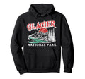 Glacier National Park 80S Mountains Hoodie - Novelty Apparel Unisex - T-Shirt, Sweatshirt, Hoodie