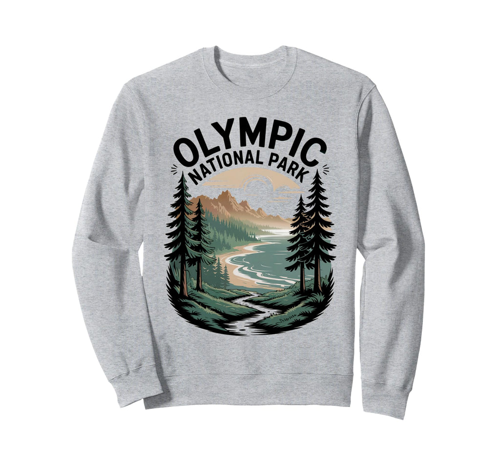 Olympic National Park Camping Sweatshirt - Aesthetic Graphic for Adults - T-Shirt, Sweatshirt, Hoodie