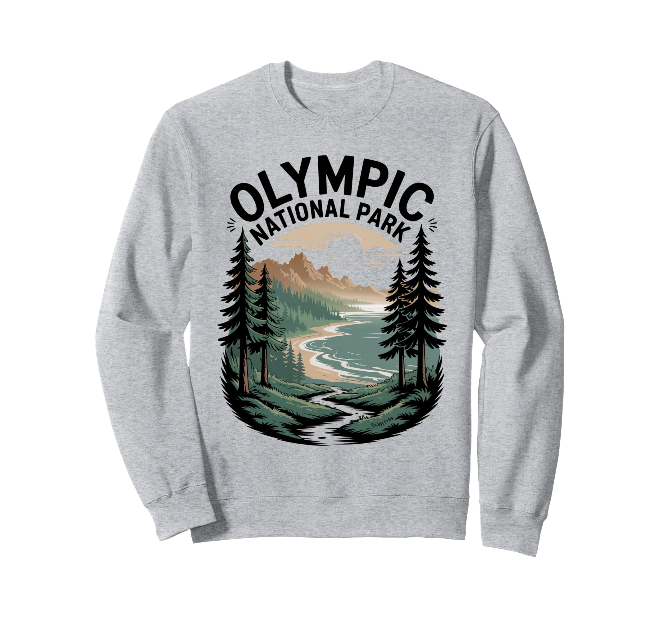 Olympic National Park Camping Sweatshirt - Aesthetic Graphic for Adults - T-Shirt, Sweatshirt, Hoodie