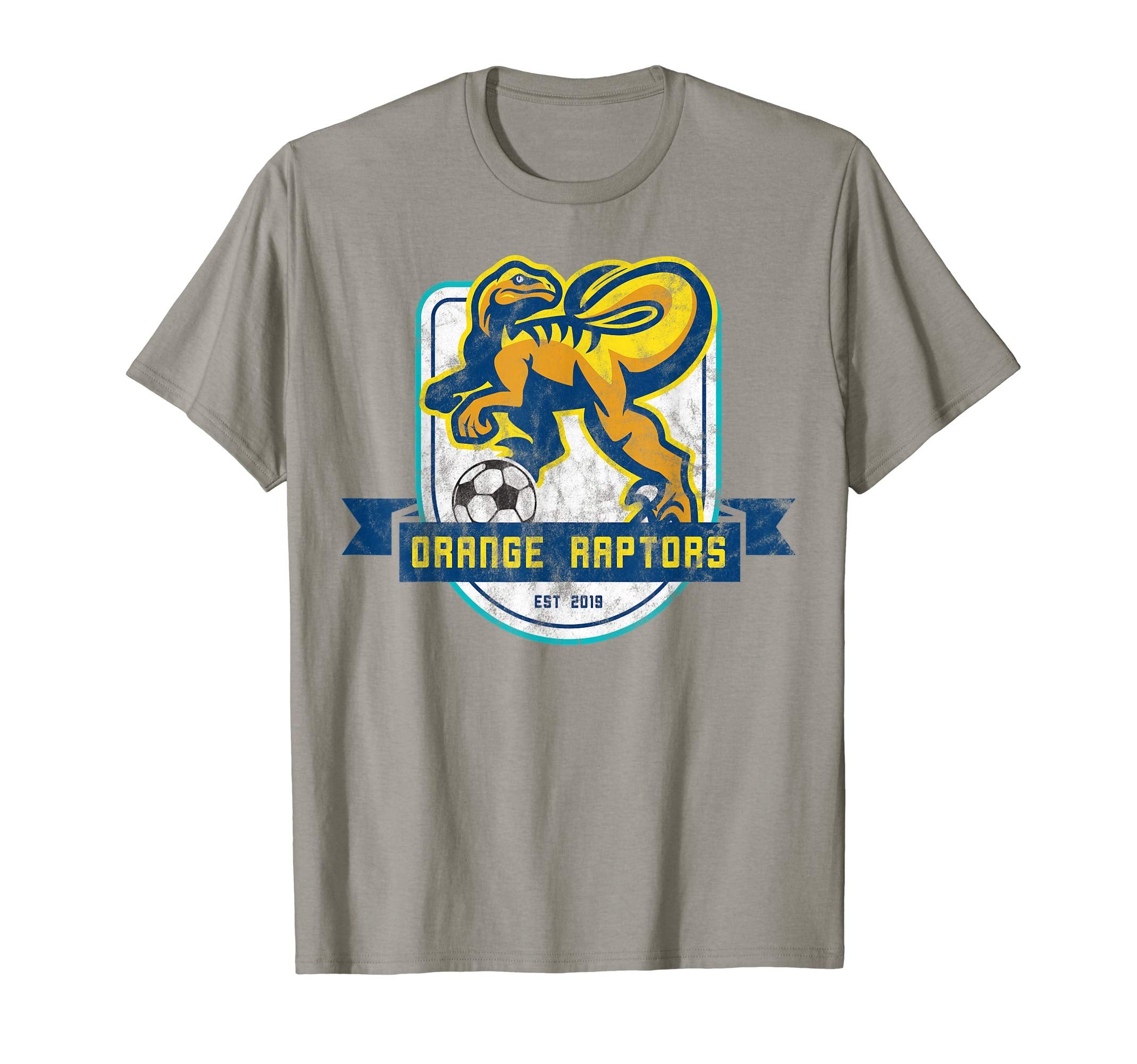 Orange Raptors Soccer Est 2019 T-Shirt - Fun Novelty Design Unisex - T-Shirt, Sweatshirt, Hoodie